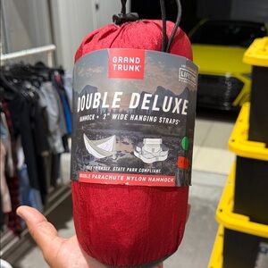Grand Trunk Double Deluxe Parachute Nylon Hammock - Red